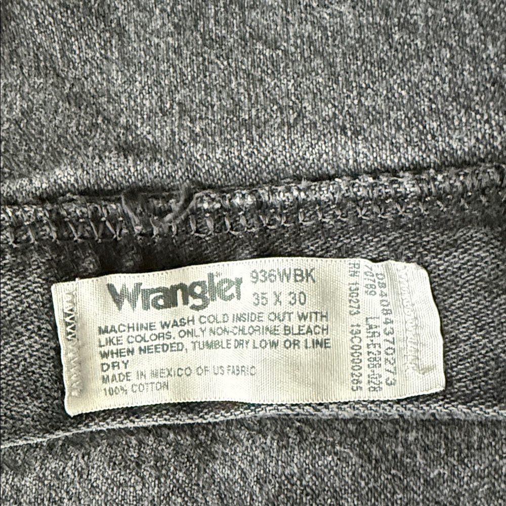 Wrangler Black Straight Leg Jeans - Picture 2 of 4